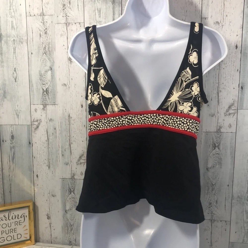 Jamaica Bay Floral Tankini Sz:12